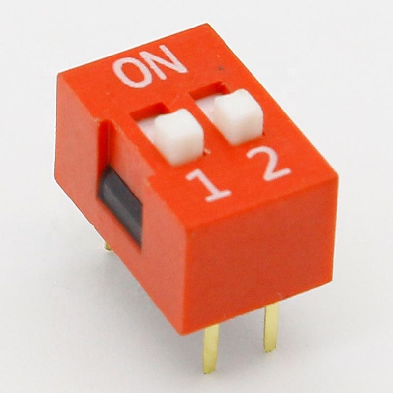 Dip Switch Kit In Box 1 2 3 4 5 6 8 Way 2.54mm Toggle Switch Red Snap Switches Each 5PCS Combination Set