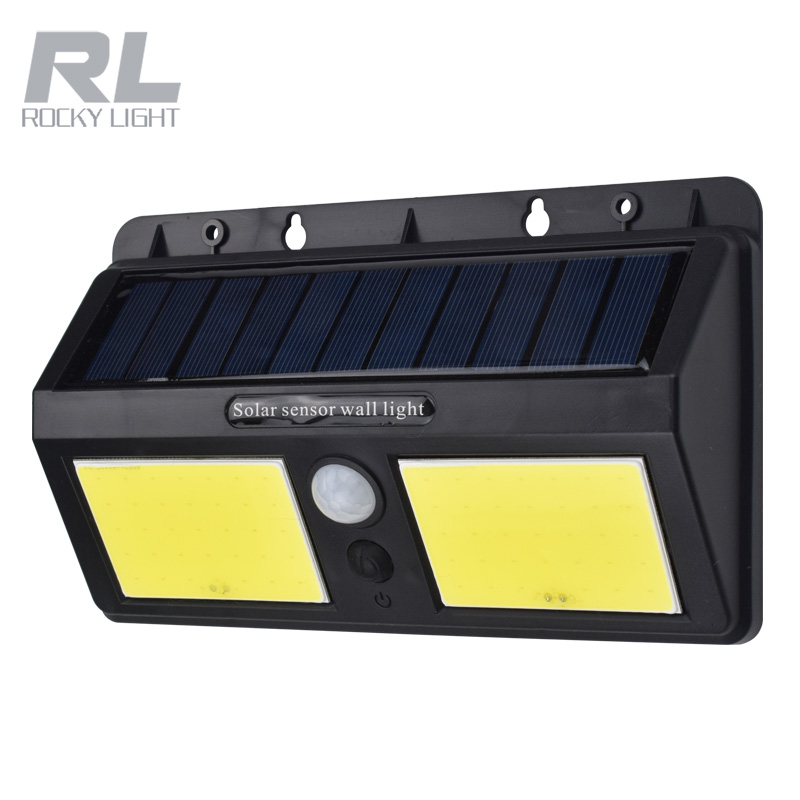 RL New Upgraded LED Solar Lights Outdoor Motion Sensor Waterproof Wall Light  Night Light