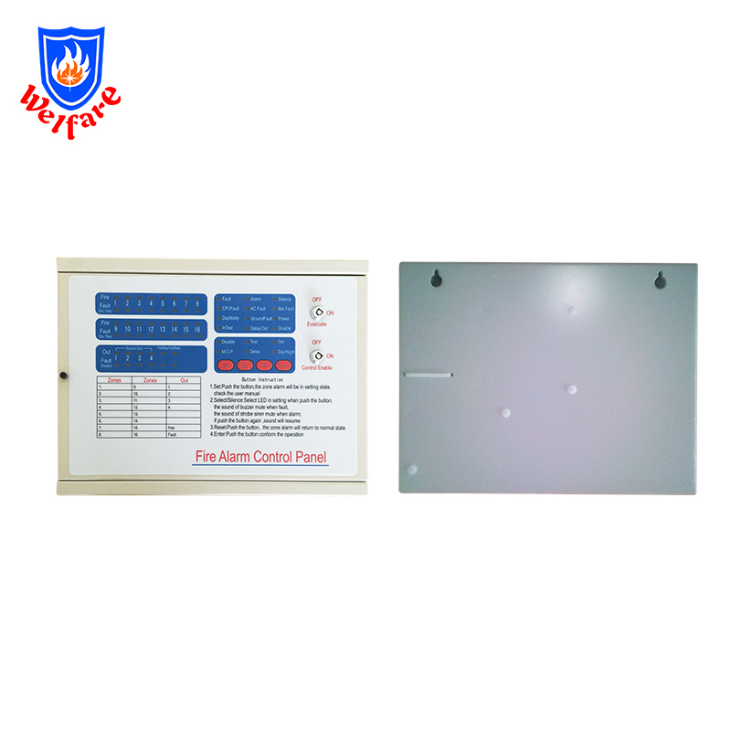 8 zone conventional fire alarm control panel