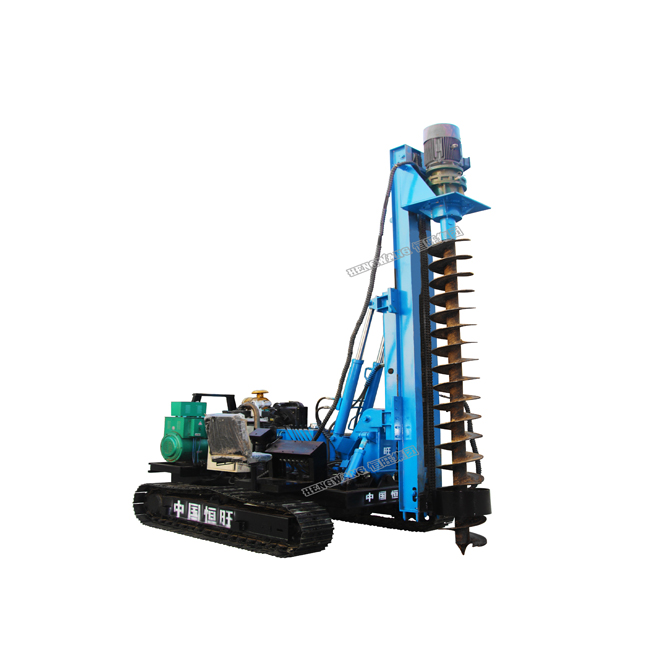 Solar Crawler Hydraulic Pile Driver Machine, Photovoltaic Guardrail Post Pile Driver