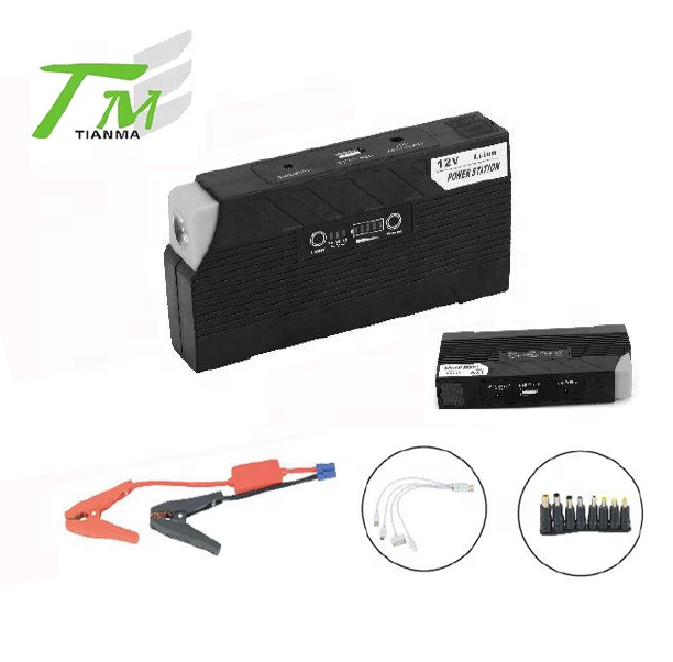 Multifunction car jump starter high capacity portable mini power bank with USB plug