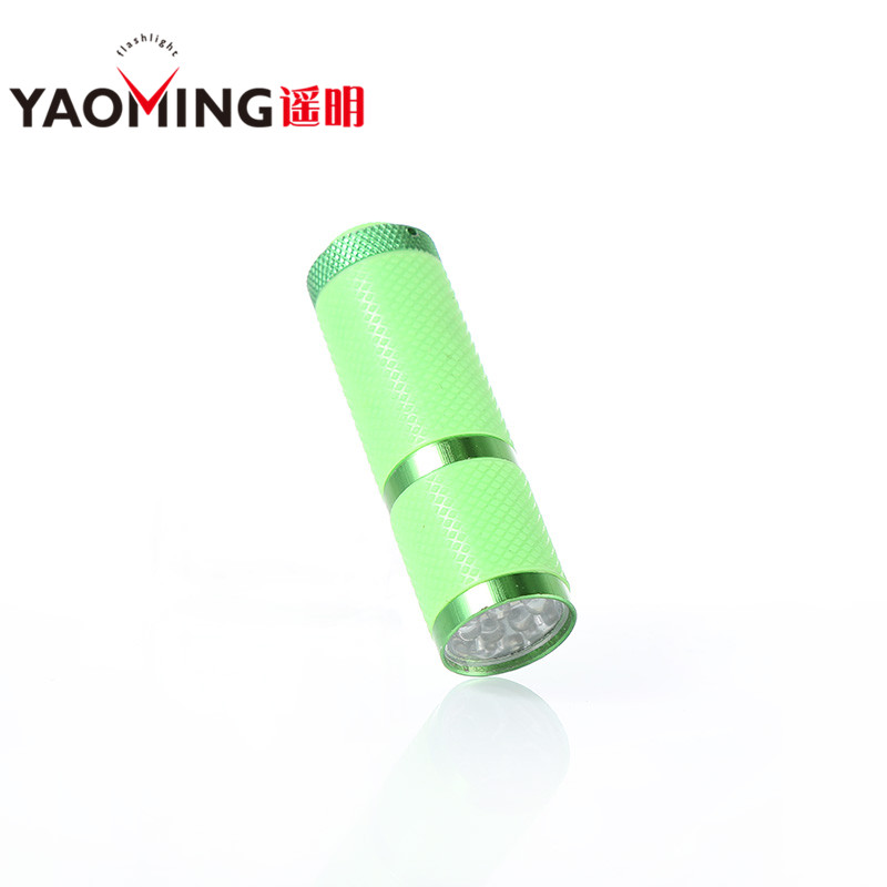 Multi Color Pocket Best LED Flashlight AAA Battery 9LED Flashlight