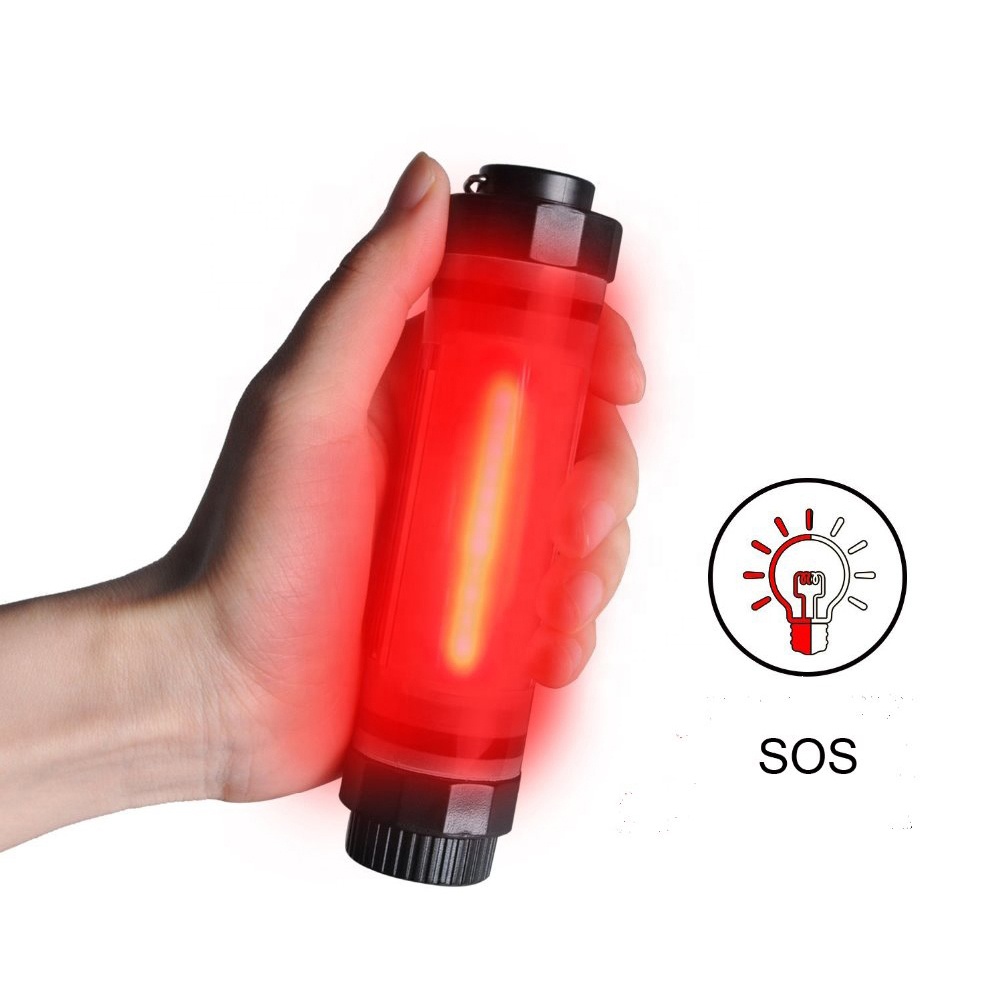 UYLED Q7M CE RoHS Certification Red White Emitting Color Rechargeable Led Flashlight Lamp Ultra Waterproof Camping Light