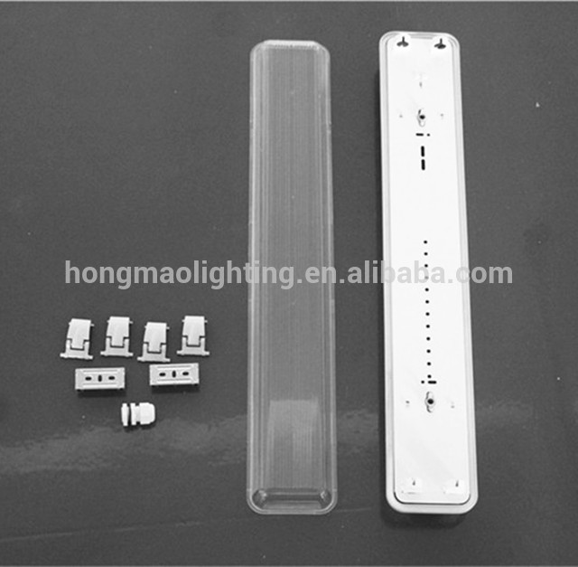 market hot sale 0.6m 60cm 2 feet t8 tube triproof lihgt housing with ABS+PC, PC+PC material