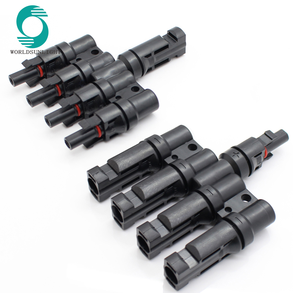 WSPVT4 CE TUV approved Waterproof IP67 T4 solar mc4 t-branch connector pv mc4 t branch connector