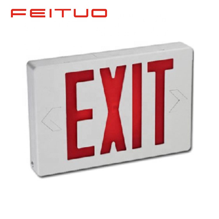 UL approved red letters high quality entrance exit signs