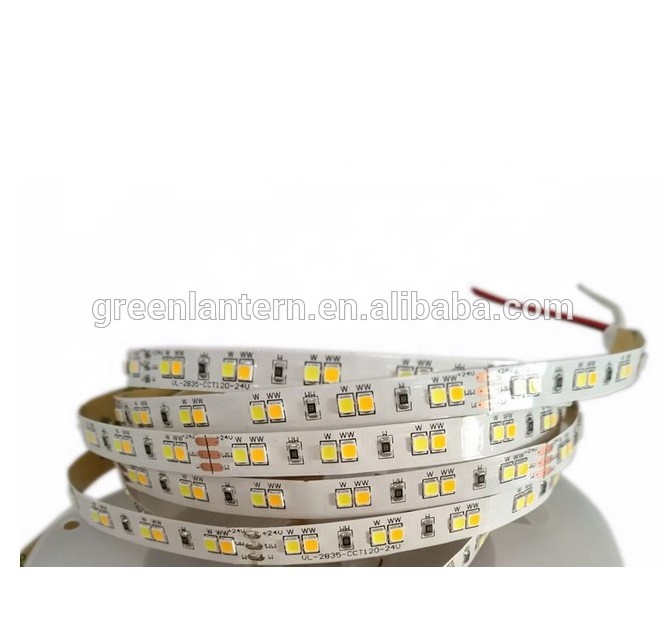 two Colors 2835 Dual White 12V 24V CCT Dimmable Color Temperature Led Strip