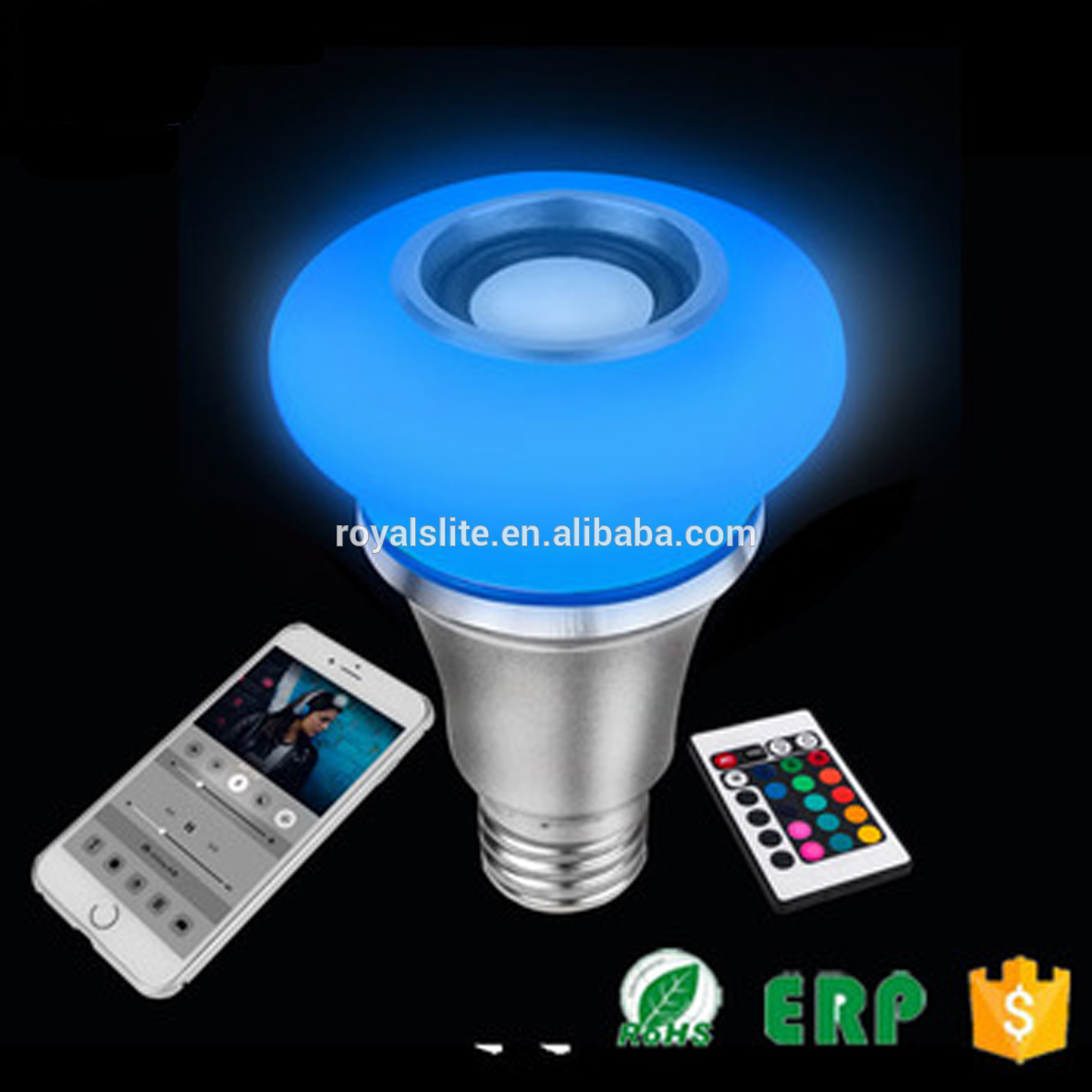 E27 RGB 12W LED Music lamp