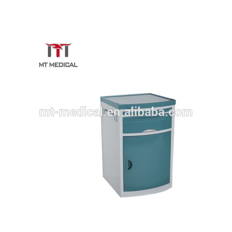 High Quality Hospital Movable ABS Bedside Storage Cabinet
