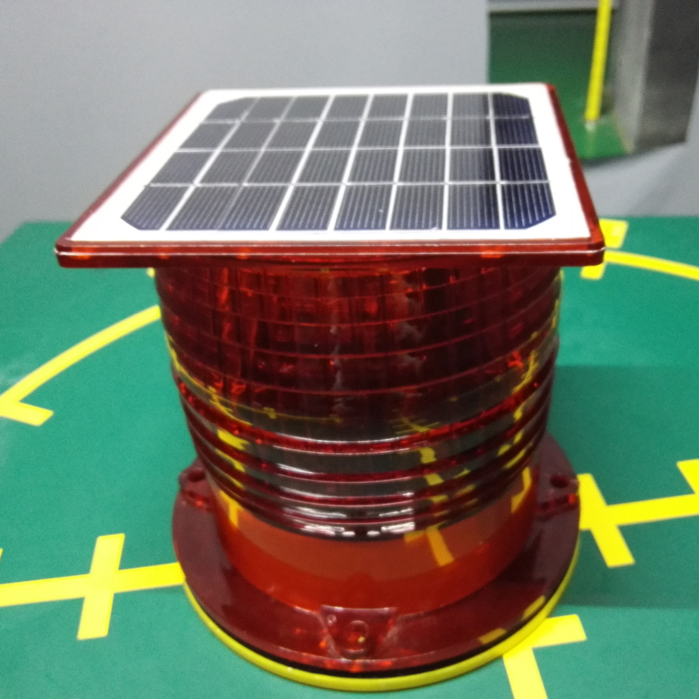 Medium Intensity Building Tower Aviation Obstruction Solar Powered LED Aircraft Warning Light