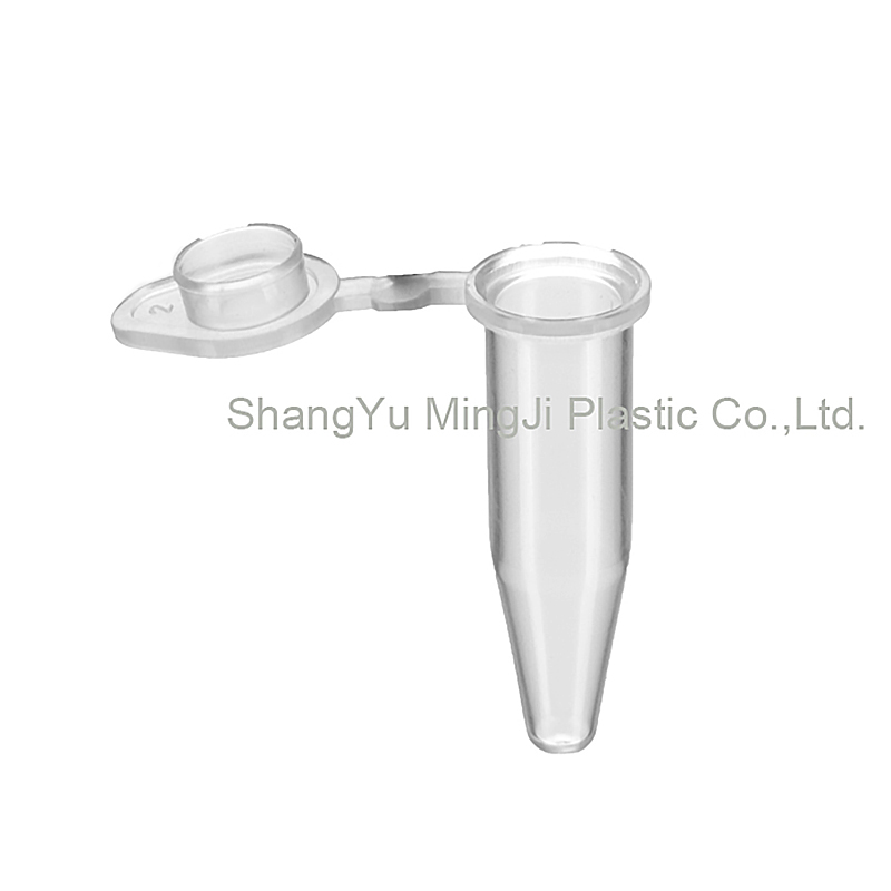 Chemical lab supplies 0.2ml single plastic PCR tube with flat cap