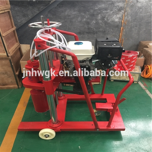 Max 200mm Diameter Gasoline Glass Road Stud Limestone Concrete Drill Machine
