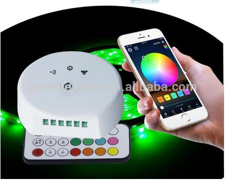 Hot selling! WiFi+RF wifi led rgbw rgb controller with 24key ir remote for led strip 5mm by SmartPhone