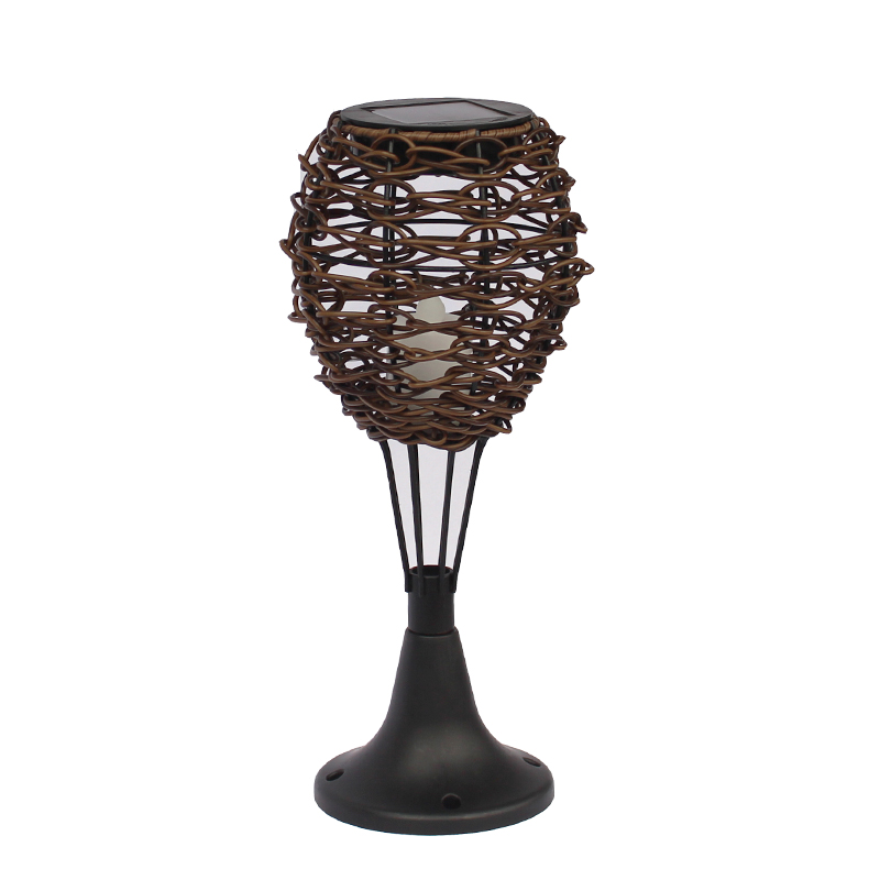 11LED Solar rattan Outdoor Garden Light