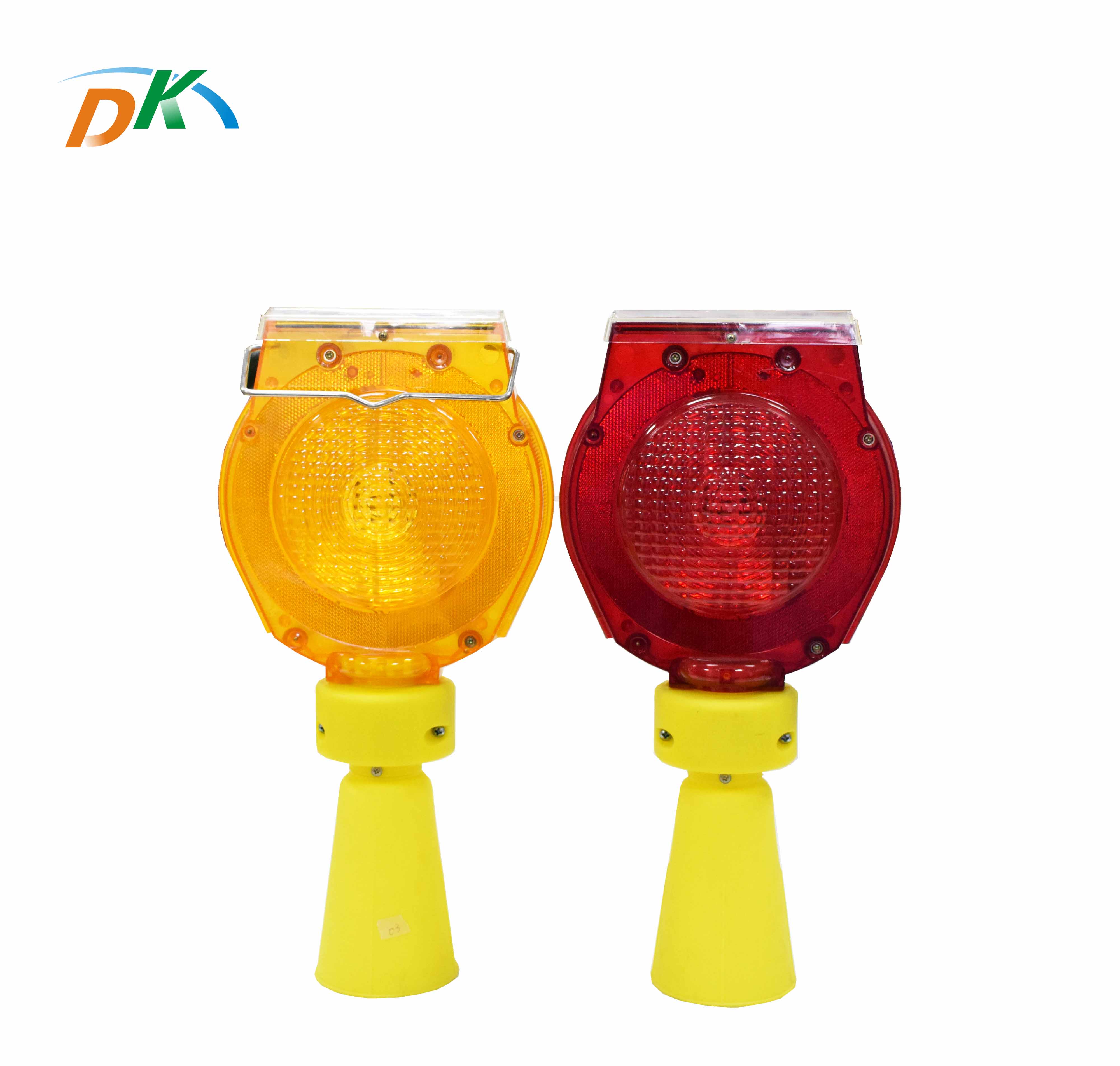 DK LED waterproof solar energy traffic  road construction reflective barricade warning light