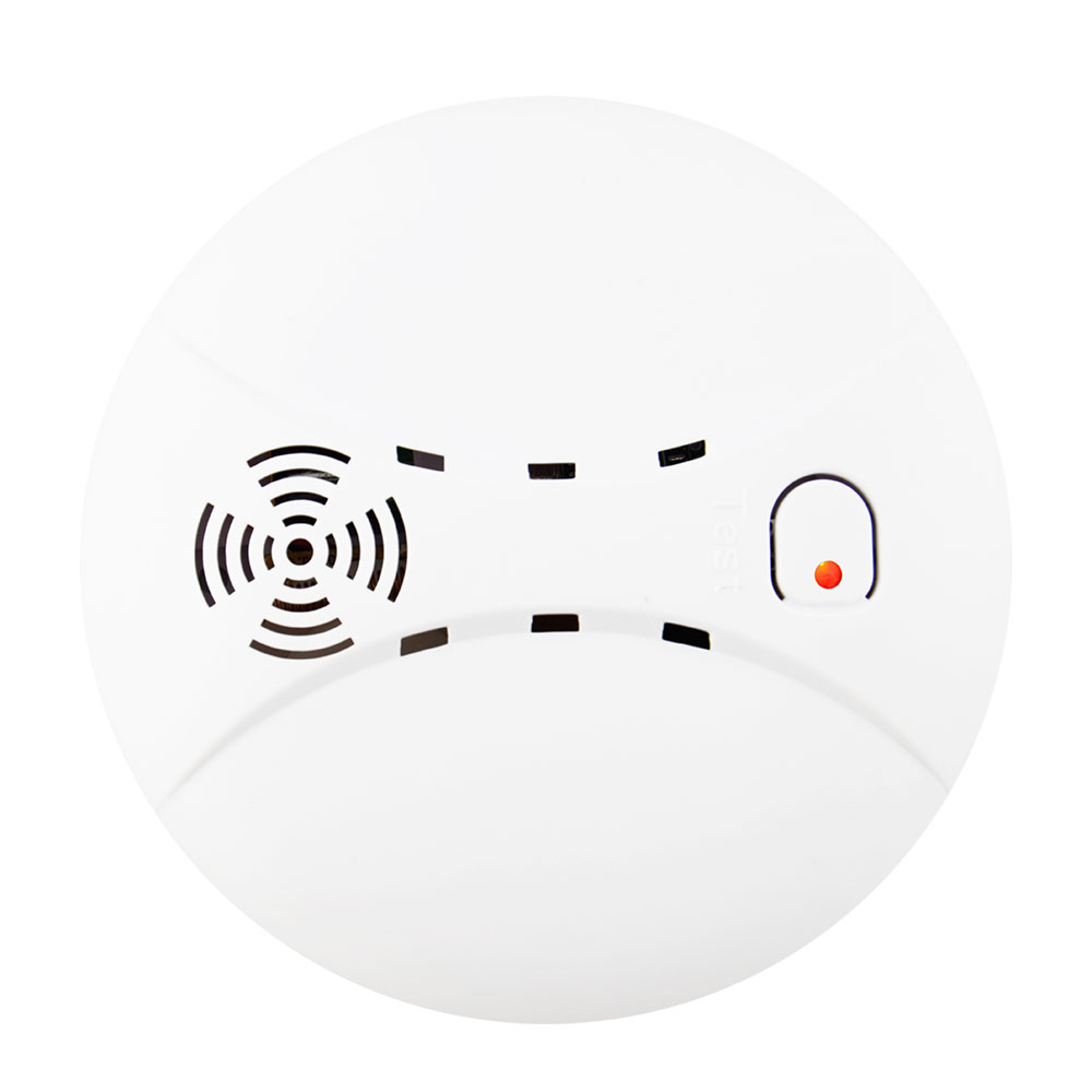 9V backup battery Wireless smoke detector with hush function AW-SSD601