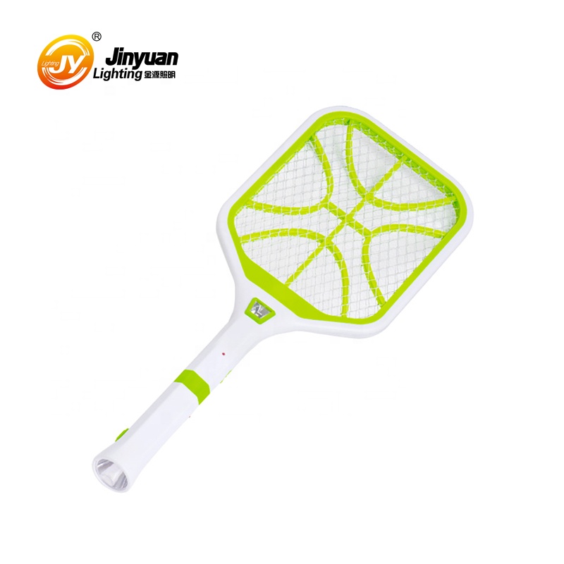 pest control handheld mosquito racket electric fly swatter with torch