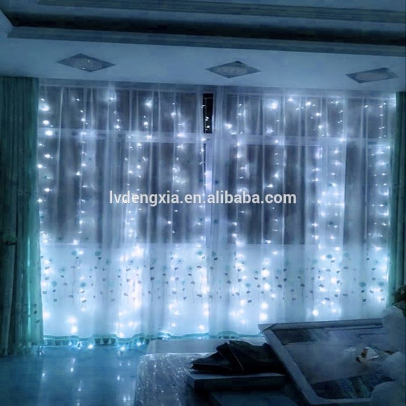 2.2M 200LEDs Christmas Outdoor Home Fairy Lights LED Icicle Curtain String Lights For Wedding Party Curtain Garden Decoration