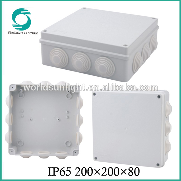 hot sell small PVC terminal electrical connection junction box with pre-cut holes