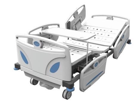 ABS bedhead and guardrail Electric ICU bed with five functions from Chinese manufacturer