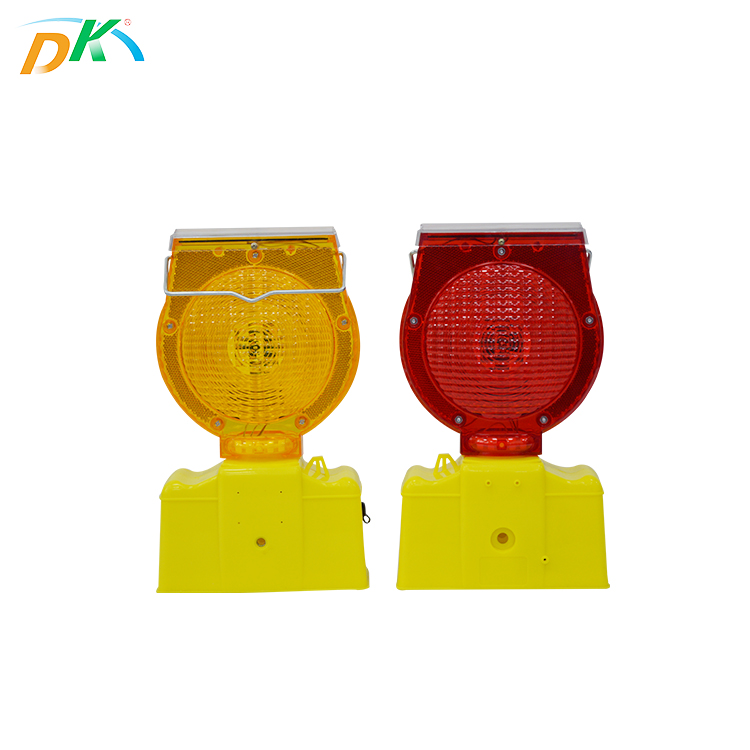 High quality led solar powered traffic safety barricade strobe warning light