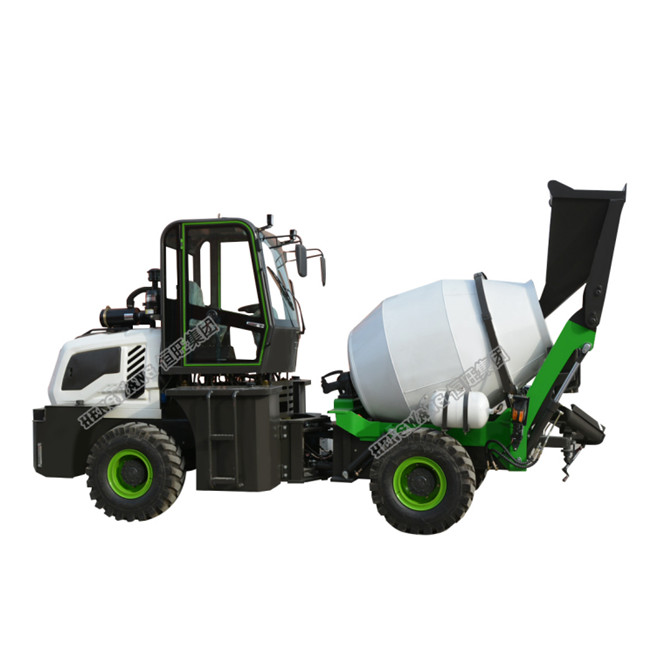 1.2 cubic meters small self loading Concrete Mixer Truck