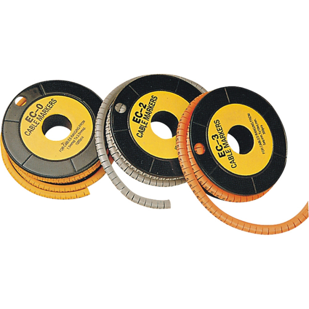 EC-1 PVC heat resistant cable markers