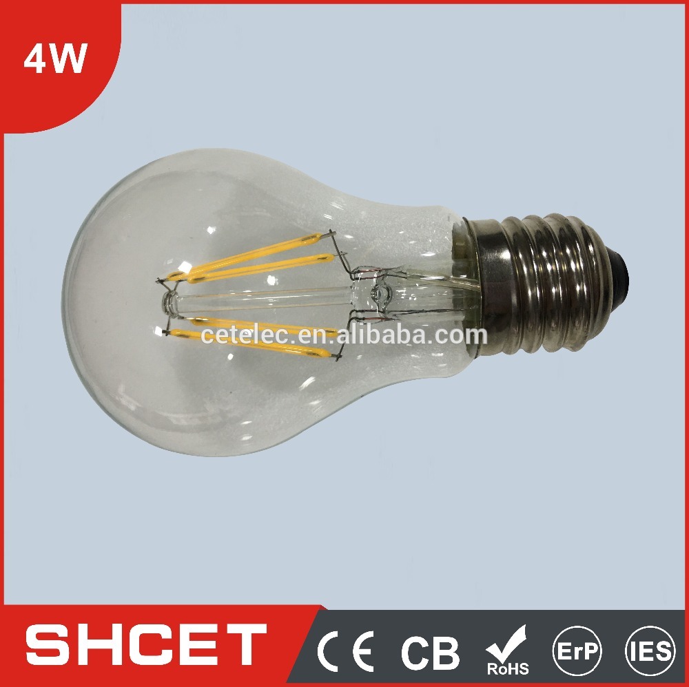 CET-020-4W CE CB ROHS 4w 2700k high efficiency edison led filament led