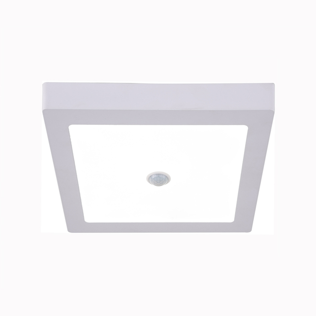 Indoor modern SMD PC aluminum PIR motion sensor surface mounted led ceiling light(PS-SL344L-6W)