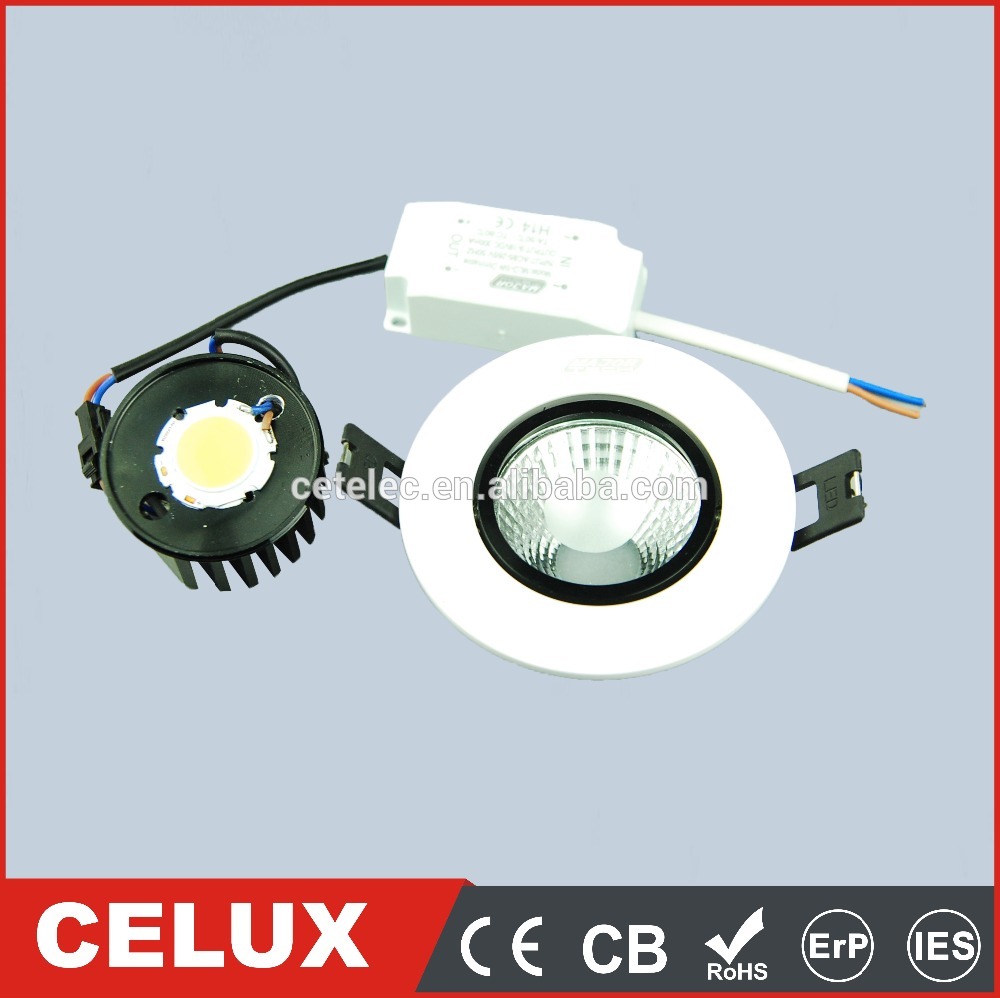 HOT 2016 CE CB ROHS CET-074 12w COB round led ceiling light