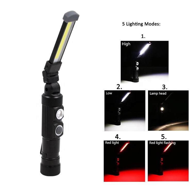 LED work light magnet rechargeable working lamps led emergency torch