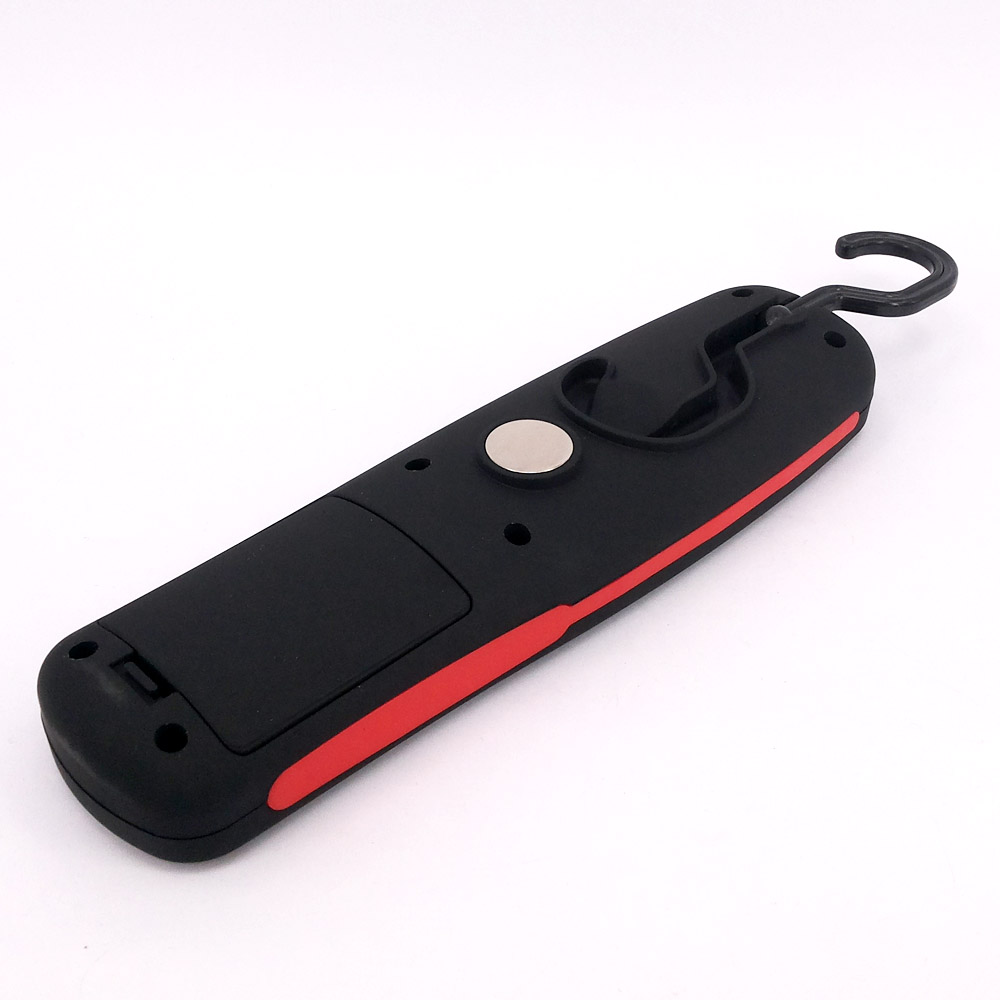 3W portable battery powered multi function hook magnetic luminaire cob flashlight led