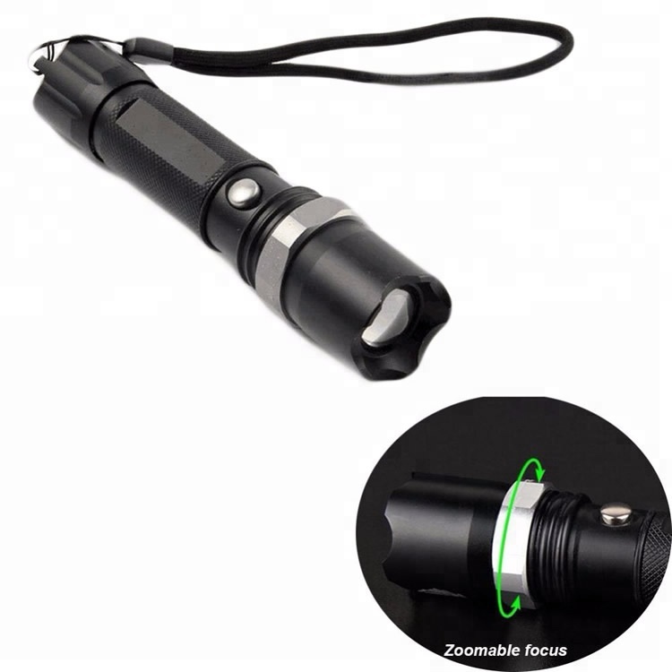 High quality rechargeable aluminum 3W high power LED Flashlight