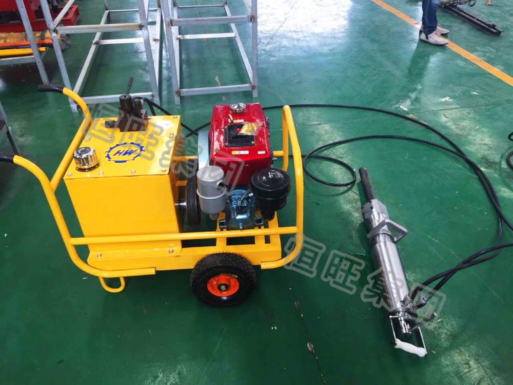 Hydraulic Rock Stone Splitter Use In Construction