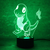 3D acrylic table lamp with dancer hand led decoration night light