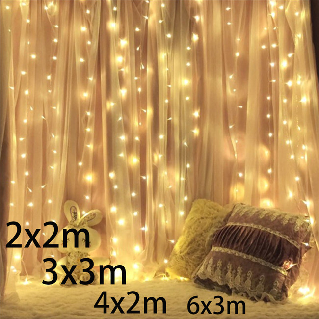 300 LED Curtain Light 3M x 3M USB Power Fairy String Light
