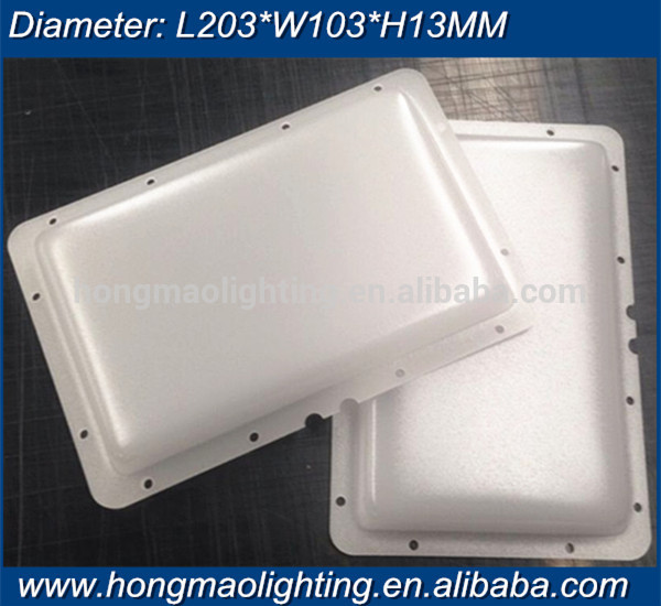 size 203 103 13 mm led street light cover module street light lens cover milky color