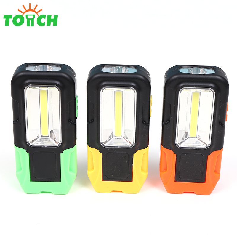 Factory direct sale plastic bending cob led work light with magnet base