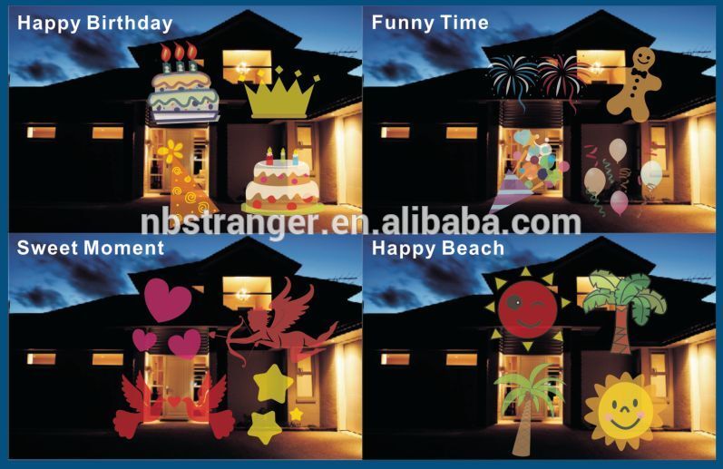 New arrival R&G Outdoor Holiday Waterproof Laser Lighting projector Show Landscape Light party Tree Garden Xmas Laser Lighting