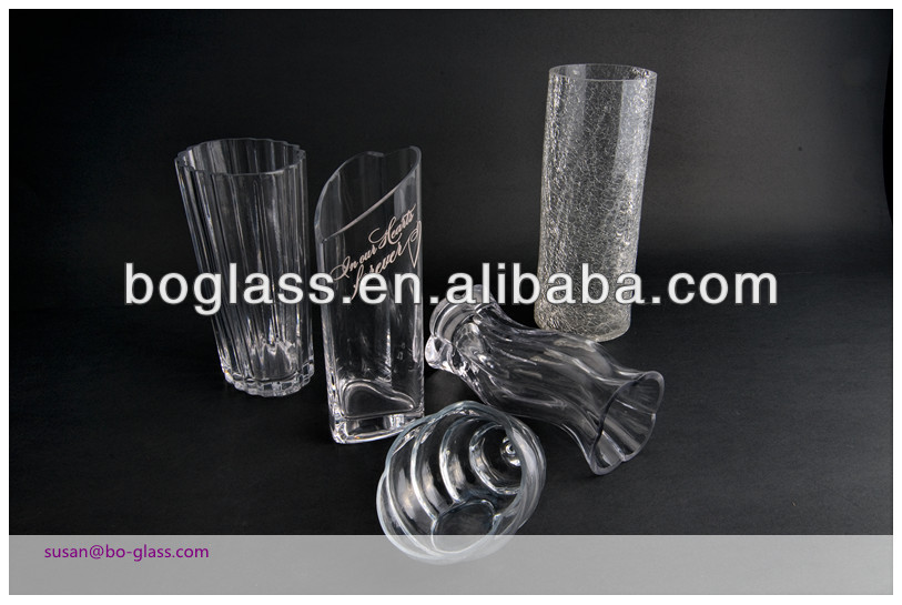 2014 best selling glass vases for centerpieces