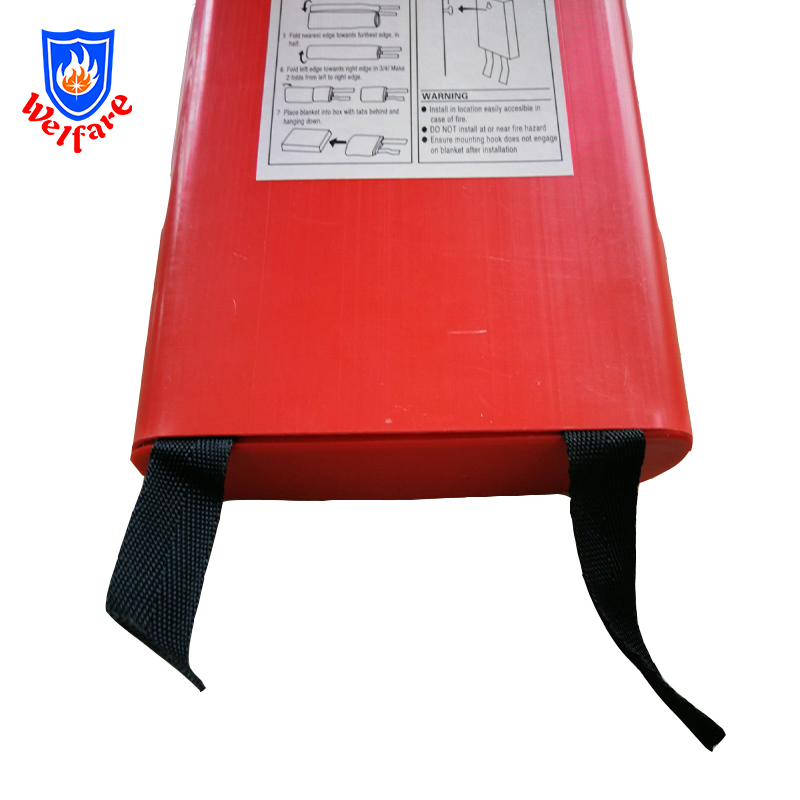 1.2m*1.2m Emergency TUV Approval Fiberglass Roll types of fire blanket