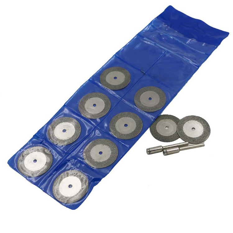 Premium Mini Diamond Saw Blade 16-60mm Jades Grinding Tool Glass DIY Cutting Discs with Connecting Shank Rod for Drill