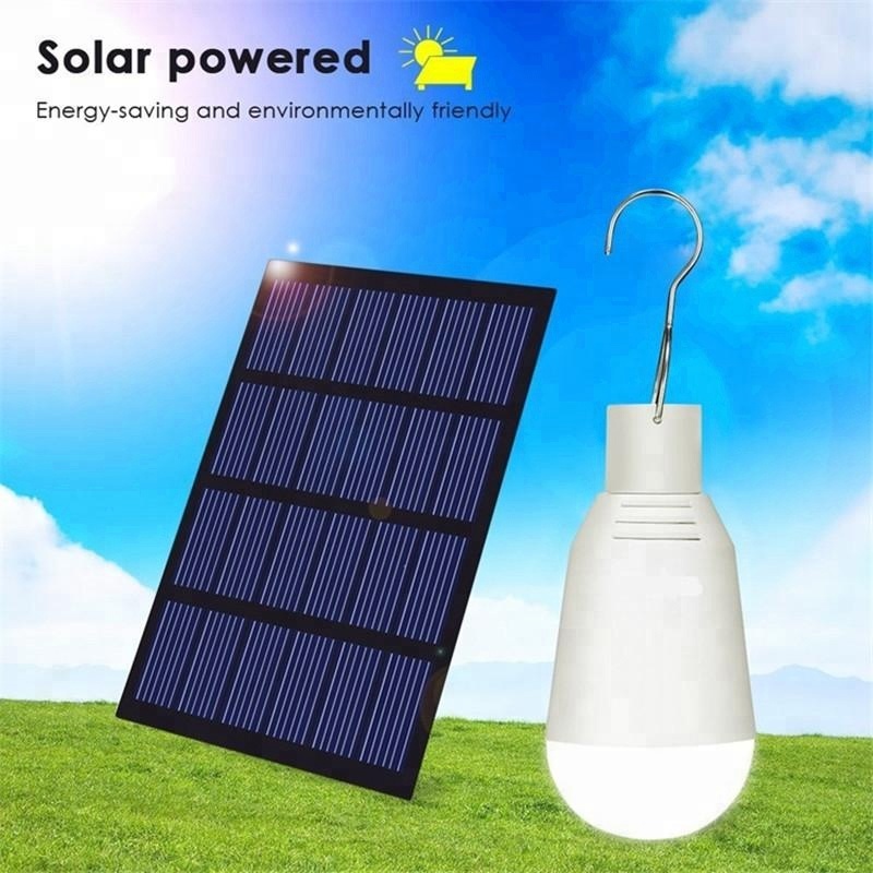 Solar Power Outdoor Light 2W 160LM Solar Lamp Portable Bulb Solar Energy Lamp Led Lighting Solar Panel Camp Tent Fishing Light