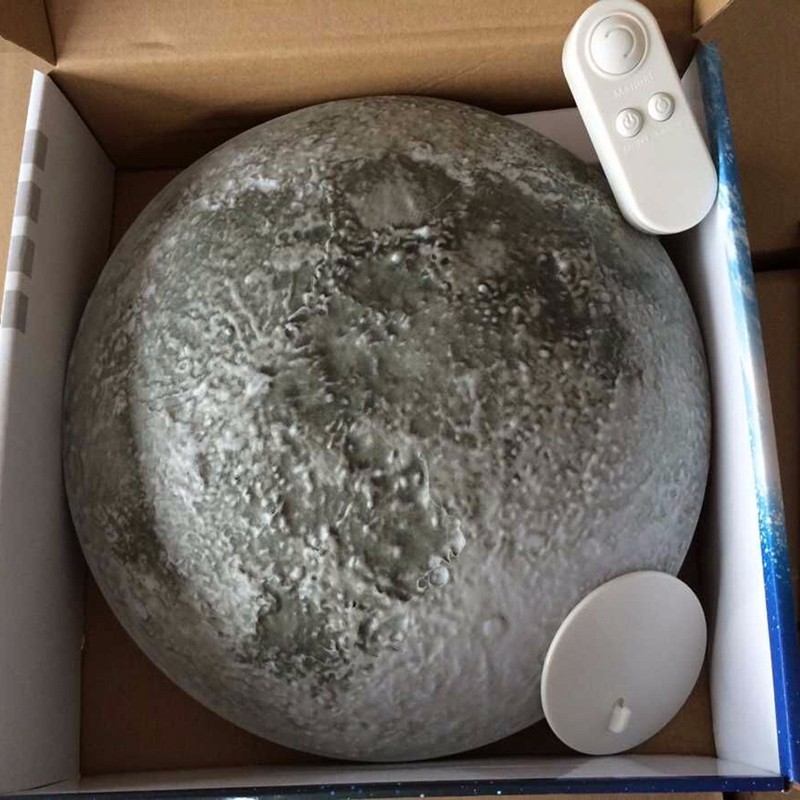 Amazing LED Healing Moon Night Light Lamp with Remote Controller decoration indoor led wall light