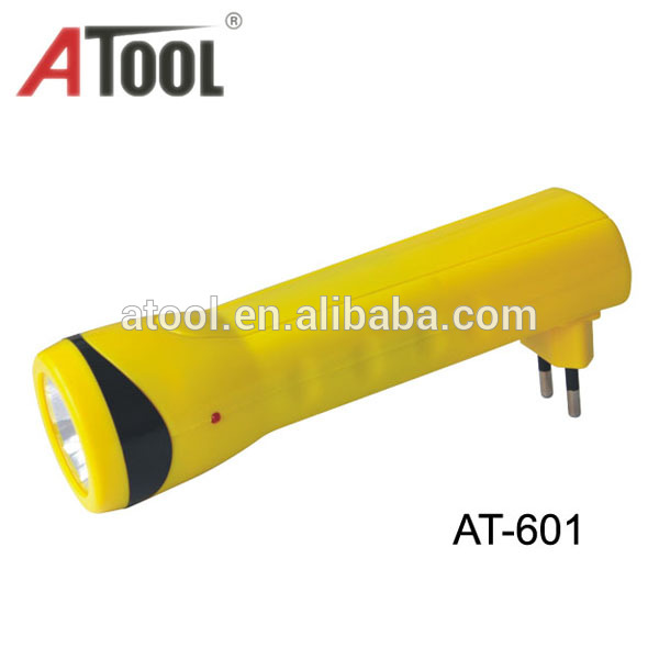 ATOOL made in ningbo led rechargeable torch light with brazil plug