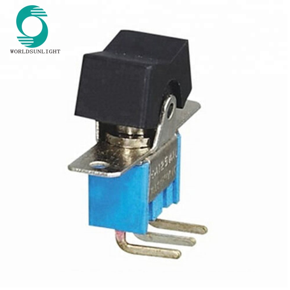 RLS-103-C3 On-Off-On H type bent terminal Rocker and Level Handle mini toggle switch