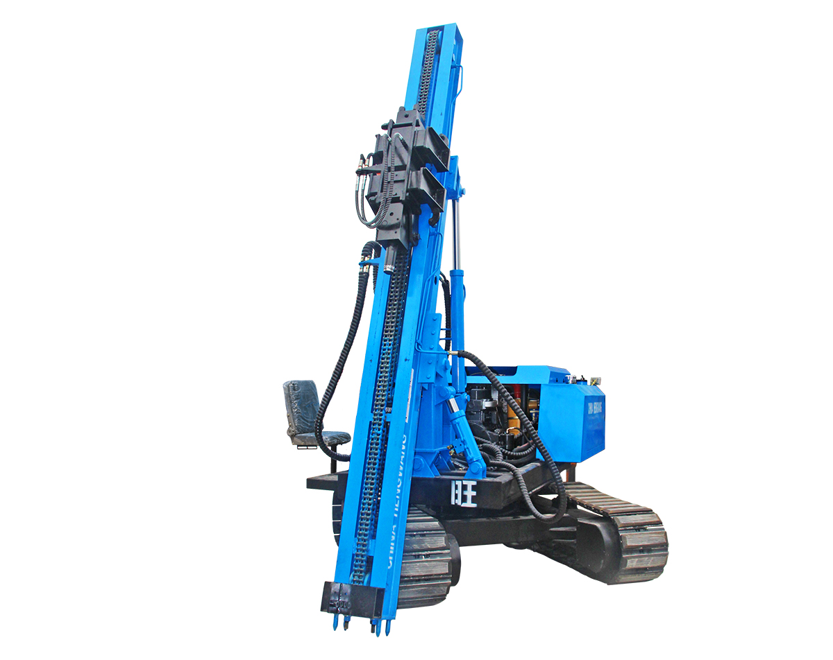 Solar Crawler Hydraulic Pile Driver Machine