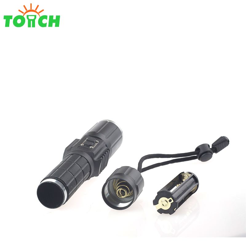 Brightness Zoom T6 LED Flashlight Torch Light USB Rechargeable Waterproof tactical led flashlight