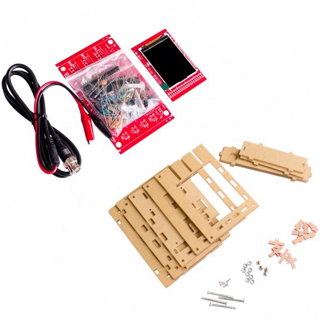 DSO138 2.4 TFT Pocket-size Digital Oscilloscope Kit DIY Parts Handheld + Acrylic DIY Case Cover Shell