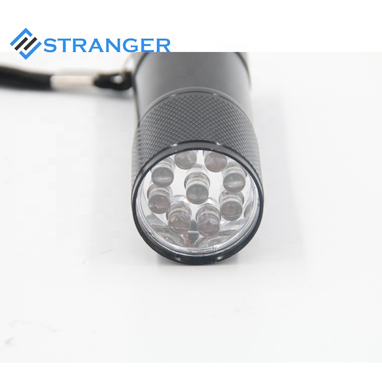 Portable Super Bright 9 LED Mini Flashlight Small Torch Pocket Lamp Rubber Grip